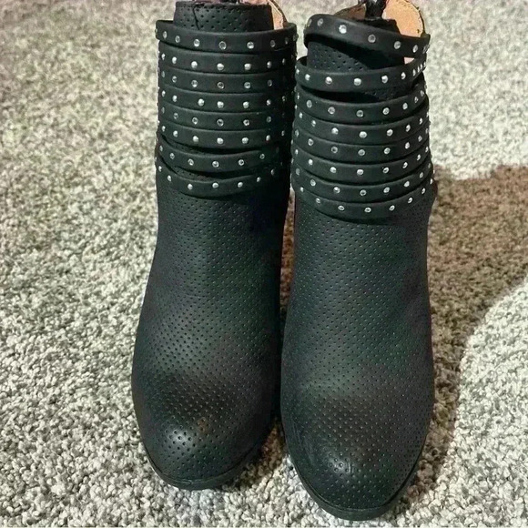 DOLCE by Mojo Moxy Womens ZR5L Almond Toe Ankle Boots & Booties, Black, Size 6 - Picture 2 of 11